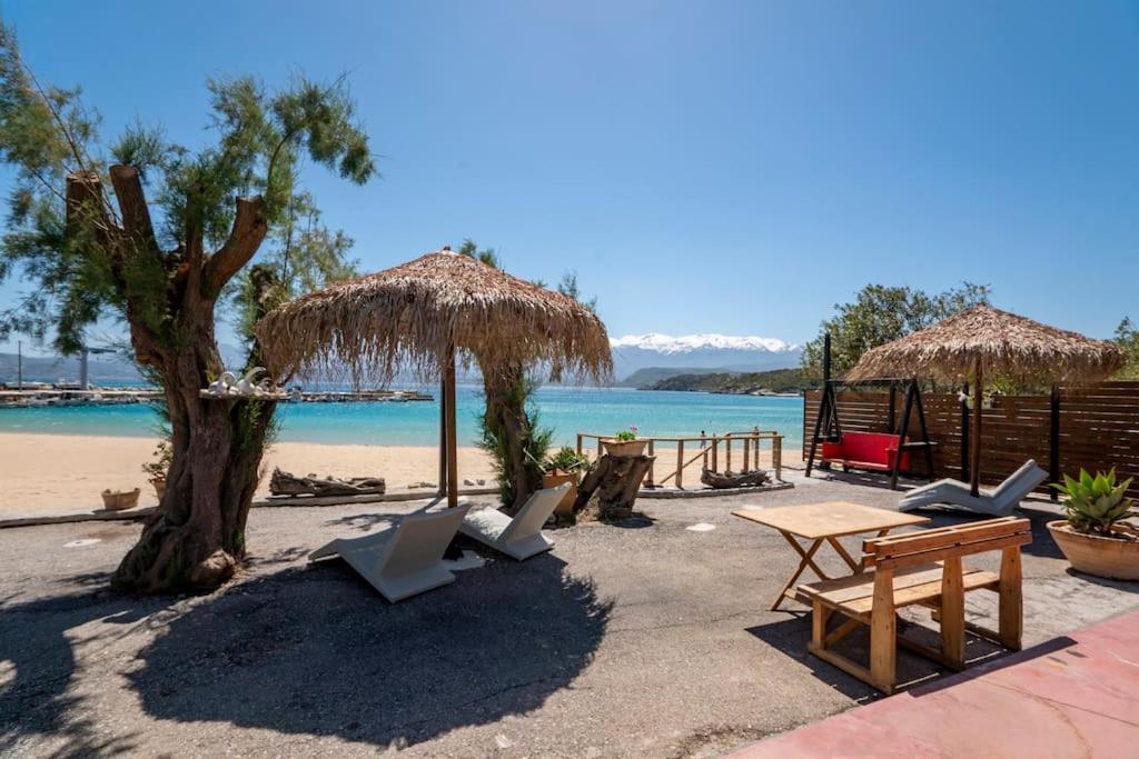 Sea And Sun Metaxy Mas, Brand-New, Beachfront ! La Canea Exterior foto