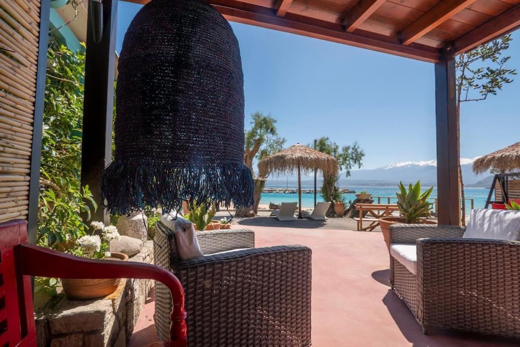 Sea And Sun Metaxy Mas, Brand-New, Beachfront ! La Canea Exterior foto